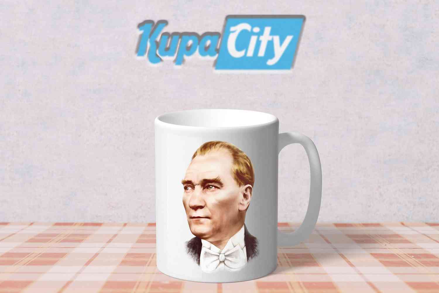 Atatürk Baskılı Kupa Bardak